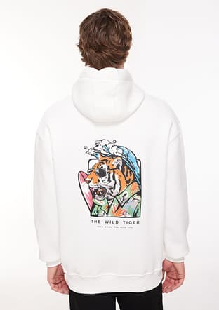 Tc3912 Unisex Yetişkin Beyaz Sweatshirt - 2