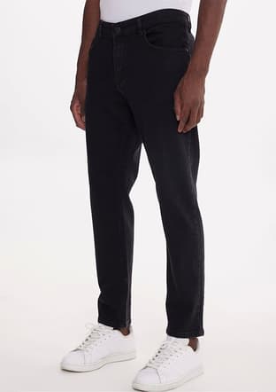 Tc5001 Unisex Yetişkin Siyah Jean Pantolon - 2