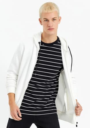 Tc3906 Erkek Beyaz Sweatshirt - 2