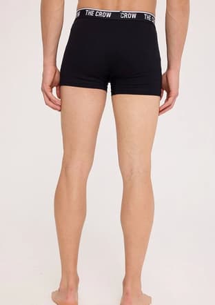 Tc1918 Unisex Yetişkin Siyah Boxer - 2