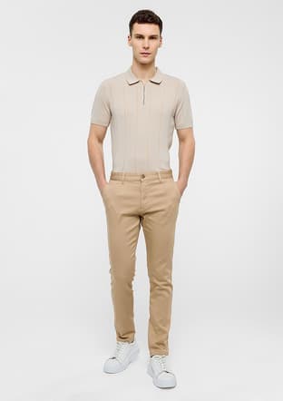B33T30007 Erkek Bej Pantolon - 1