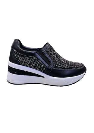 24K338 Sy Kadın Siyah Casual Ayakkabı - 1