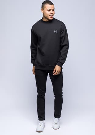 24Kjeeo05248 Erkek Siyah Sweatshirt - 2