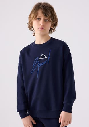 351V2Pw Erkek Çocuk Lacivert Sweatshirt - 1