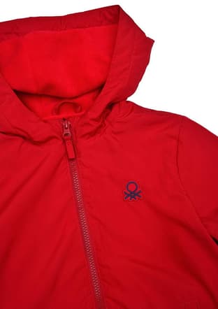 18000 Unisex Çocuk Kırmızı Mont - 3