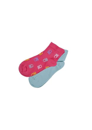 77277 Kız Çocuk Pembe Babet Çorap - 2
