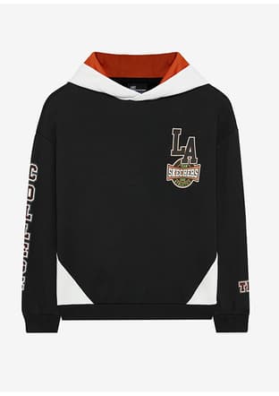 Sk242050-001 Erkek Çocuk Siyah Sweatshirt - 1