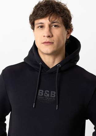 B34W12035 Erkek Siyah Sweatshirt - 3