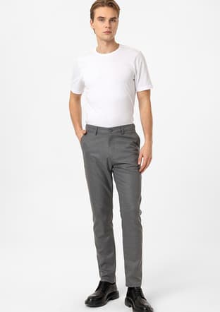 B34W30015 Erkek Gri Pantolon - 1