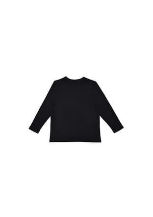 72824 Kız Çocuk Siyah Basic T-shirt - 2