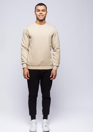24Kjeeo05615 Erkek Bej Sweatshirt - 2