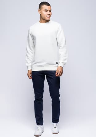 24Kjeeo05046 Erkek Beyaz Sweatshirt - 2