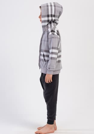 4030590188 Erkek Çocuk Gri Pijama - 2