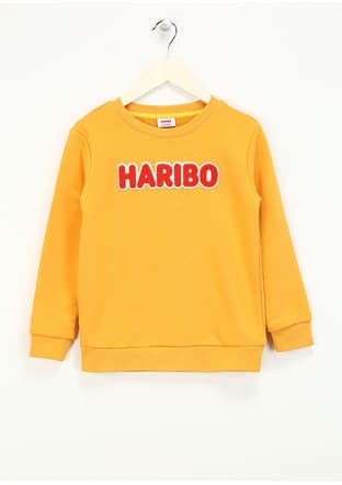 Hrbtxt308 Unisex Çocuk Sarı Sweatshirt - 1