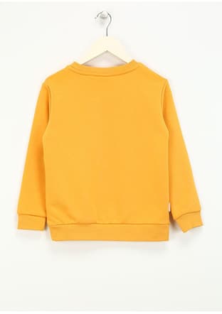 Hrbtxt308 Unisex Çocuk Sarı Sweatshirt - 3
