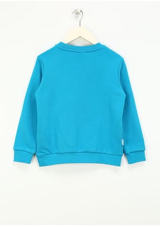 Hrbtxt305 Erkek Çocuk Mavi Sweatshirt - 3