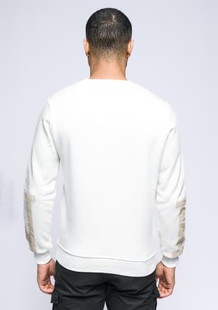 24Kjeeo05141 Erkek Beyaz Sweatshirt - 3