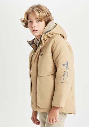 C9077A8Trva Erkek Çocuk Gri Mont - 2