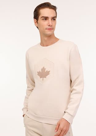 A10189918508010 Erkek Bej Sweatshirt - 1