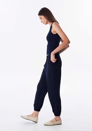 Tw6240003145 Kadın Lacivert Pantolon - 3