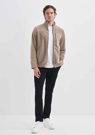 24Kceeo05633 Erkek Bej Sweatshirt - 1