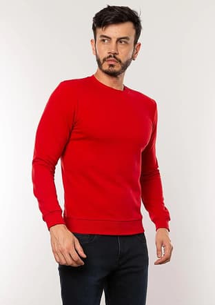 24Kceeo05610 Erkek Kırmızı Sweatshirt - 3