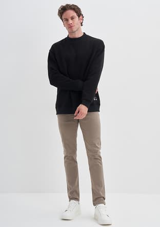 24Kceeo05249 Erkek Siyah Sweatshirt - 1
