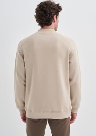24Kceeo05249 Erkek Bej Sweatshirt - 2