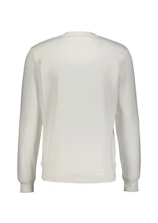24Kceeo05242 Erkek Beyaz Sweatshirt - 2