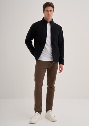24Kceeo05127 Erkek Siyah Sweatshirt - 1