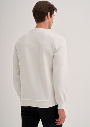 24Kceeo05028 Erkek Beyaz Sweatshirt - 3