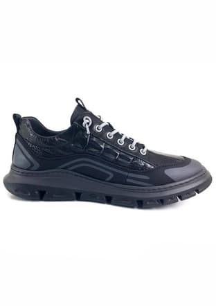 24Y590 Sy Erkek Siyah Sneaker - 1