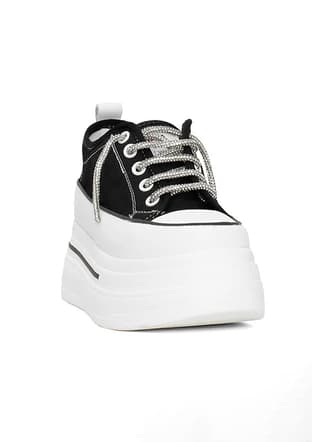 24Y345-3 Sy Kadın Siyah Sneaker - 2