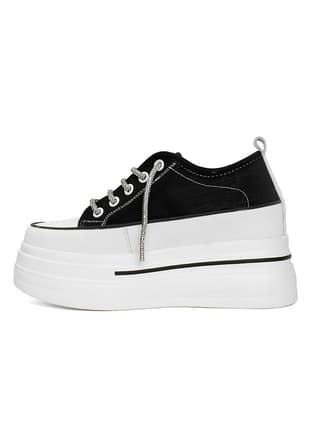24Y345-3 Sy Kadın Siyah Sneaker - 3