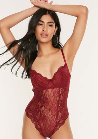 3350760000 Kadın Bordo Bralet - 1