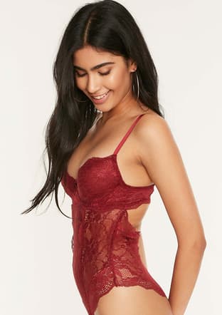 3350760000 Kadın Bordo Bralet - 2