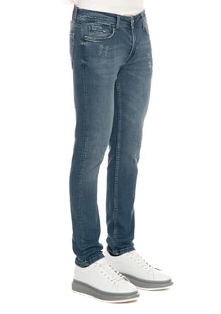 23Kjejjh0752 Erkek Mavi Jean Pantolon - 2