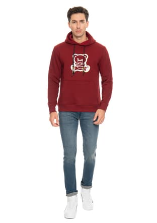 23Sjjannoyed03 Erkek Bordo Sweatshirt - 2