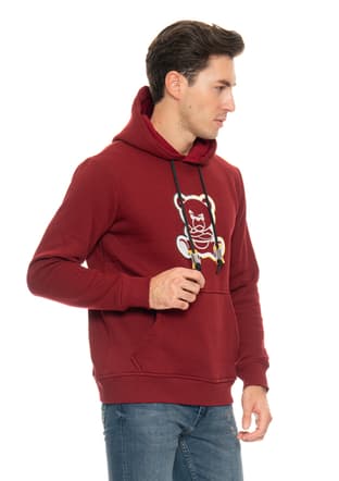 23Sjjannoyed03 Erkek Bordo Sweatshirt - 3