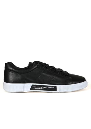102 20250-M Erkek Siyah Casual Ayakkabı - 1