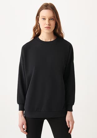 M168837-900 Kadın Siyah Sweatshirt - 2