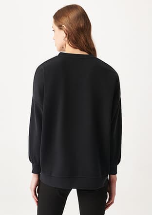 M168837-900 Kadın Siyah Sweatshirt - 3