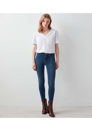 Iw6220018003 Kadın Lacivert Jean Pantolon - 2