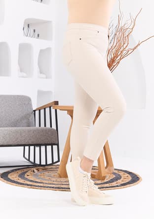 1369 Kadın Beyaz Pantolon - 2