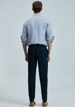 111190352 Erkek Lacivert Pantolon - 3