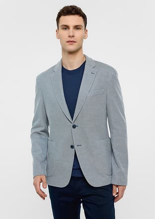B34S50023 Erkek Mavi Ceket - 1