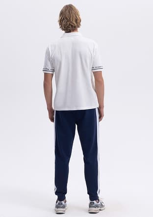 Em375 Erkek Beyaz Polo Yaka T-shirt - 3
