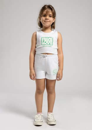 252 Lcg 243001 Kız Çocuk Beyaz Atlet - 1