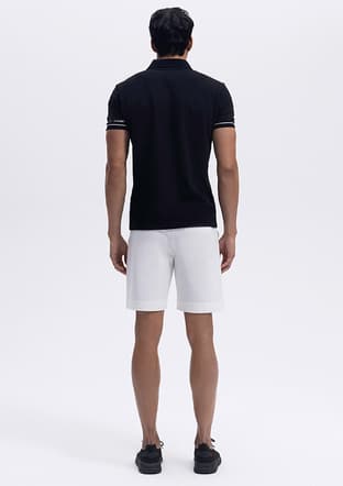 Em375 Erkek Siyah Polo Yaka T-shirt - 3
