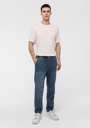 B34S35017 Erkek Mavi Jean Pantolon - 1